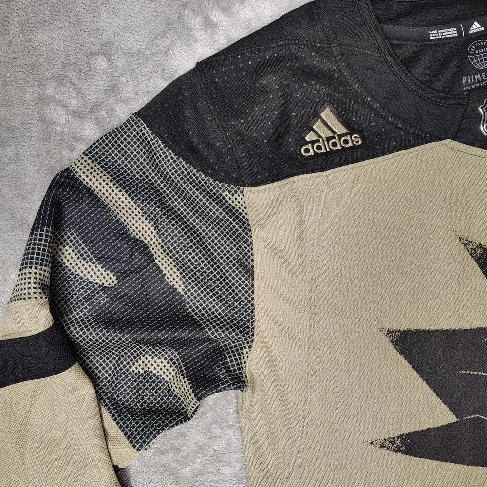 San Jose Sharks Adidas Jersey 50 Military Salute To Service Authentic Primegreen